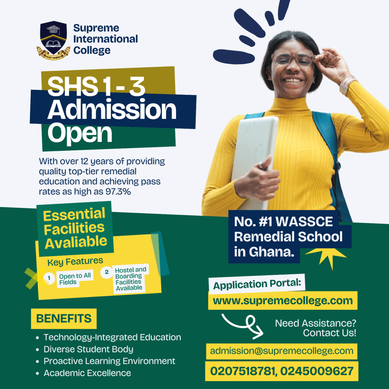 SHS 1 – 3 Admission Open